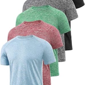 Xelky Men’s Dry Fit Moisture Wicking Activewear T-Shirt Pack